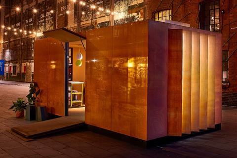 The Urban Cabin, which features a library and kitchen by Sam Jacob Studio